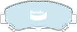 Brake Pads 4WD/SUV Bendix DB19464WD for Nissan X-Trail T31 SUV dCi 4x4 2.0LTD M9R