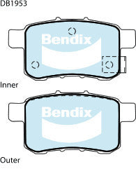 Brake Pads General CT Bendix DB1953GCT for Honda Accord Sedan 3.5 CR 3.5LTP J35Z2