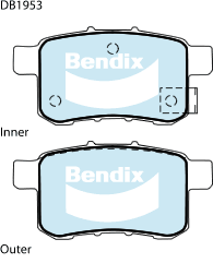 Brake Pads General CT Bendix DB1953GCT for Honda Accord Sedan 3.5 CR 3.5LTP J35Z2