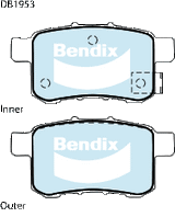 Brake Pads General CT Bendix DB1953GCT for Honda Accord Sedan 3.5 CR 3.5LTP J35Z2