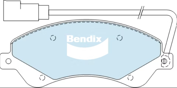 Brake Pads H/Duty Bendix DB1967HD for Ford Transit VM Van TD 2.2LTD QVFA