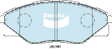 Brake Pads 4WD/SUV Bendix DB19854WD for Toyota Hilux KUN16 Cab Chassis D 3.0LTD 1KD FTV