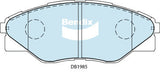Brake Pads H/Duty Bendix DB1985HD for Toyota Hilux TGN16 Ute 2.7LTP 2TR FE