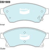 Brake Pads General CT Bendix DB1989GCT for Holden Astra PJ Hatchback GTC Sport 1.6LTP B16SHT