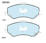 Brake Pads 4WD/SUV Bendix DB20024WD for Dodge Nitro SUV 3.7 4WD 3.7LTP EKG