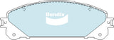Brake Pads H/Duty Bendix DB2004HD for Toyota Kluger GSU40R SUV 3.5 3.5LTP 2GR FE
