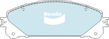 Brake Pads H/Duty Bendix DB2004HD for Lexus NX AGZ10 Hatchback 200t 2.0LTP 8AR FTS
