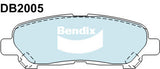 Brake Disc Pad Set Rear Bendix DB2005 4WD For Toyota Kluger U2 3.3L GSU45R 3.5L