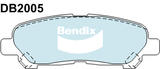 Brake Disc Pad Set Rear Bendix DB2005 4WD For Toyota Kluger U2 3.3L GSU45R 3.5L