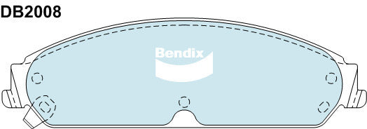Brake Disc Pad Set  Bendix DB2008 ULT For CHRYSLER 300 C LE LX 3L 3.5L 5.7L