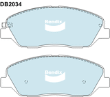 Brake Pads 4WD/SUV Bendix DB20344WD for Hyundai Santa Fe CM SUV 3.3 3.3LTP G6DB