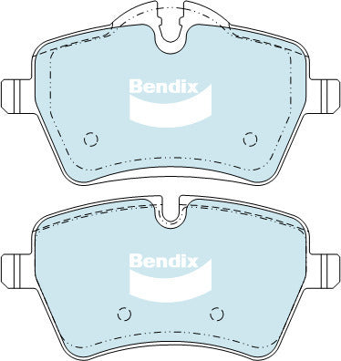 Brake Disc Pad Set  Bendix DB2052 ULT For MINI CLUBMAN COUNTRYMAN PACEMAN R56 R57 R58 R59 COOPER
