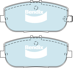 Brake Disc Pad Set  Bendix DB2064 GCT For ABARTH 124 348 1.4L MAZDA MX-5 NC 2L