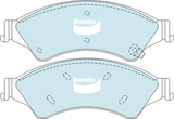 Brake Pads H/Duty Bendix DB2074HD for Ford Ranger PX Ute TDdi 4x4 3.2LTD P5 AT