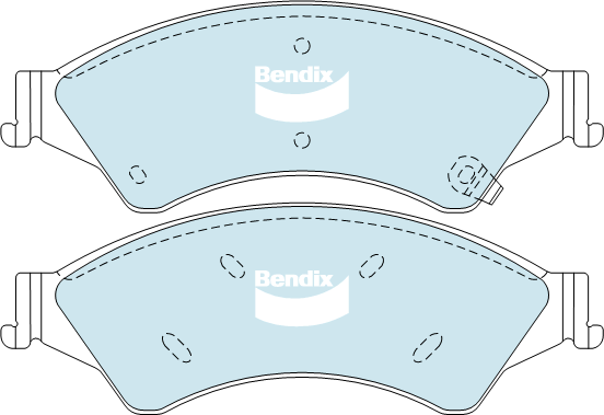 Brake Pads H/Duty Bendix DB2074HD for Mazda BT-50 B22 B32 UP UR Cab Chassis MZ-CD 3.2LTD P5 AT