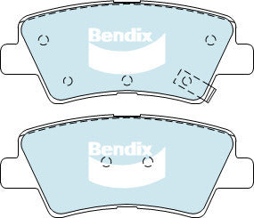 Brake Pads General CT Bendix DB2076GCT for Hyundai i40 VF Sedan 1.7 CRDi 1.7LTD D4FD