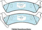 Brake Disc Pad Set  Bendix 7502A 4WD For JEEP CHEROKEE XJ 4L GRAND CHEROKEE 4L