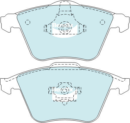 Brake Disc Pad Set  Bendix DB2176 ULT For FORD MAZDA FOCUS 3 BK