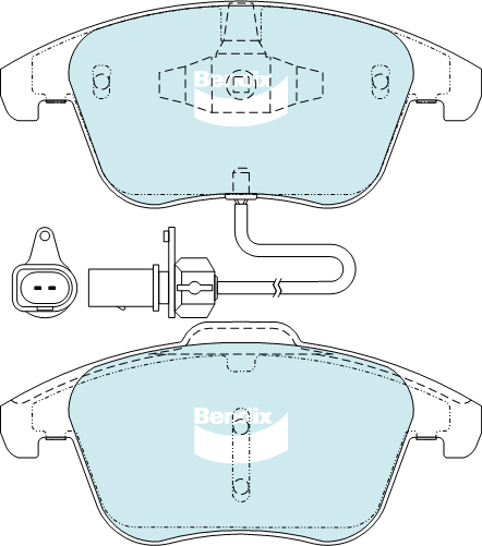 Brake Pads H/Duty Bendix DB2184HD for Audi A4 8K2 B8 Sedan TDI 2.7LTD CAMA