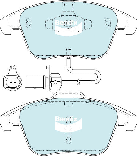Brake Pads H/Duty Bendix DB2184HD for Audi A5 8T3 Coupe TFSI quattro 2.0LTP T CDNC