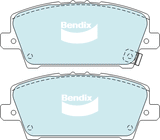 Brake Disc Pad Set Front Bendix DB2212 GCT For HONDA Civic FN FK 1.8L FWD