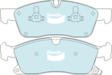 Brake Pads H/Duty Bendix DB2216HD for Jeep Grand Cherokee WK WK2 SUV 3.6 4x4 3.6LTP ERB