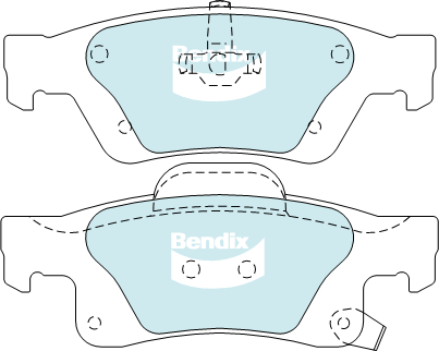Brake Disc Pad Set Rear Bendix DB2217 4WD For JEEP Grand Cherokee WK2 WK AWD