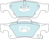 Brake Disc Pad Set Rear Bendix DB2217 4WD For JEEP Grand Cherokee WK2 WK AWD