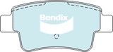 Brake Pads General CT Bendix DB2220GCT for Fiat Punto 199 Hatchback 1.3 D Multijet 1.3LTD 199 A3.000