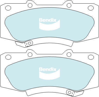 Brake Pads H/Duty Bendix DB2221HD for Toyota Hilux KUN26 Ute D 3.0LTD 1KD FTV