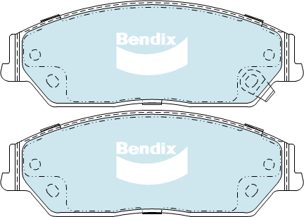Brake Disc Pad Set Front Bendix DB2240 GCT For HYUNDAI i30 GD 1.6L 1.8L KIA