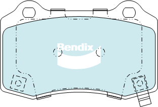 Brake Pads 4WD/SUV Bendix DB22604WD for Jeep Grand Cherokee WK WK2 SUV 6.4 SRT8 4x4 6.4LTP ESG
