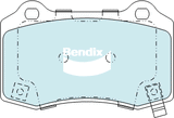 Brake Disc Pad Set  Bendix DB2260 ULT For CHRYSLER 300C HOLDEN Calais JEEP