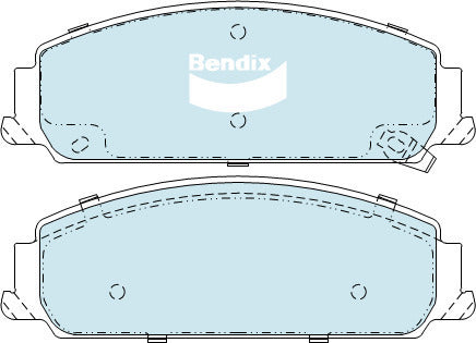 Brake Disc Pad Set Front Bendix DB2266 ULT For HOLDEN Calais Commodore VF RWD