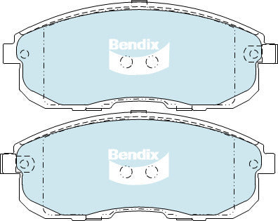 Brake Pads General CT Bendix DB2287GCT for Nissan Pulsar B17 Sedan SSS 1.6LTP