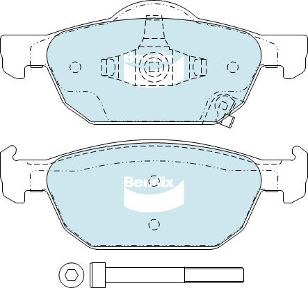 Brake Pads General CT Bendix DB2309GCT for Honda Civic FN FK Hatchback (FN1 FK2) 1.8LTP R18A2