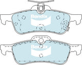 Brake Disc Pad Set Rear Bendix DB2309 GCT For HONDA Civic FK FN i-DTEC i-VTEC