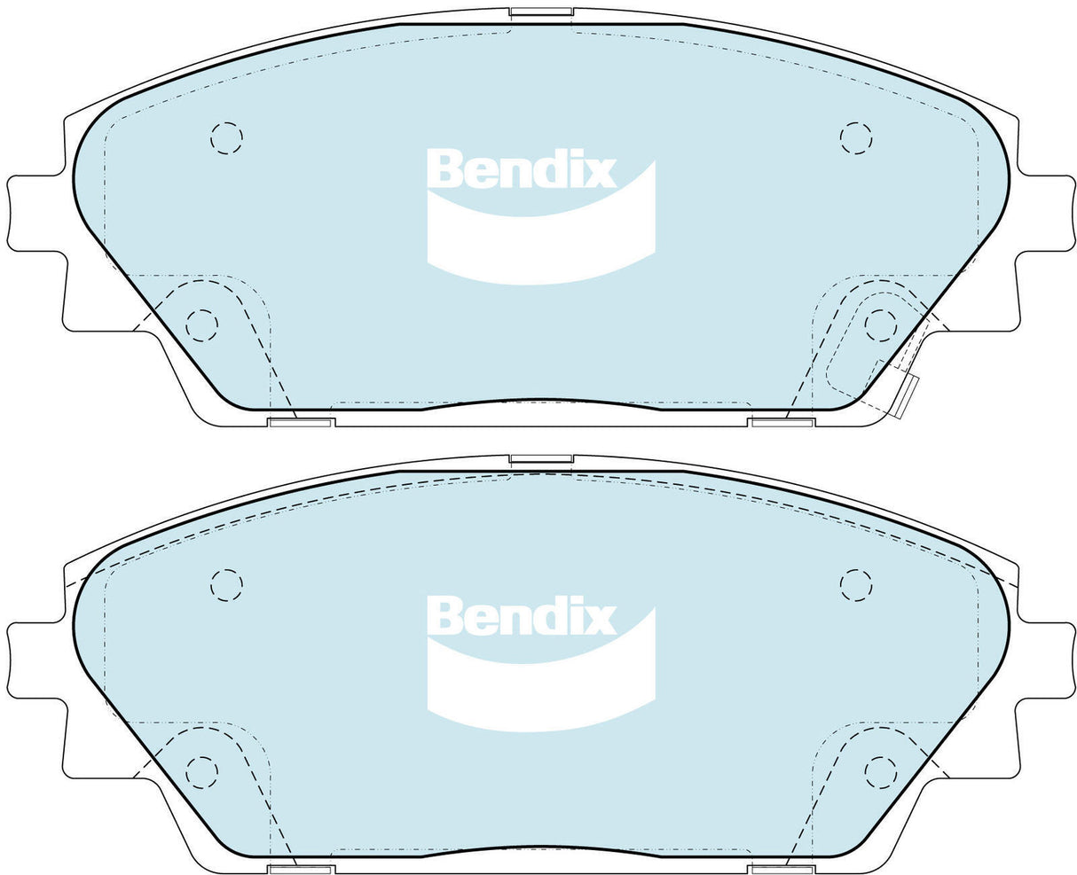 Brake Pads General CT Bendix DB2330GCT for Mazda 3 BM Hatchback (SP25) 2.5LTP PY VPS