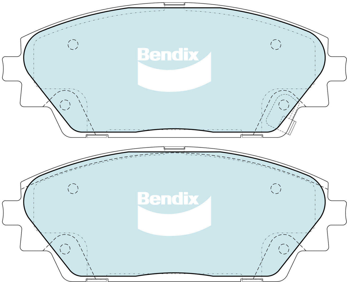 Brake Pads General CT Bendix DB2330GCT for Mazda CX-3 DK SUV 2.0LTP PE VPS