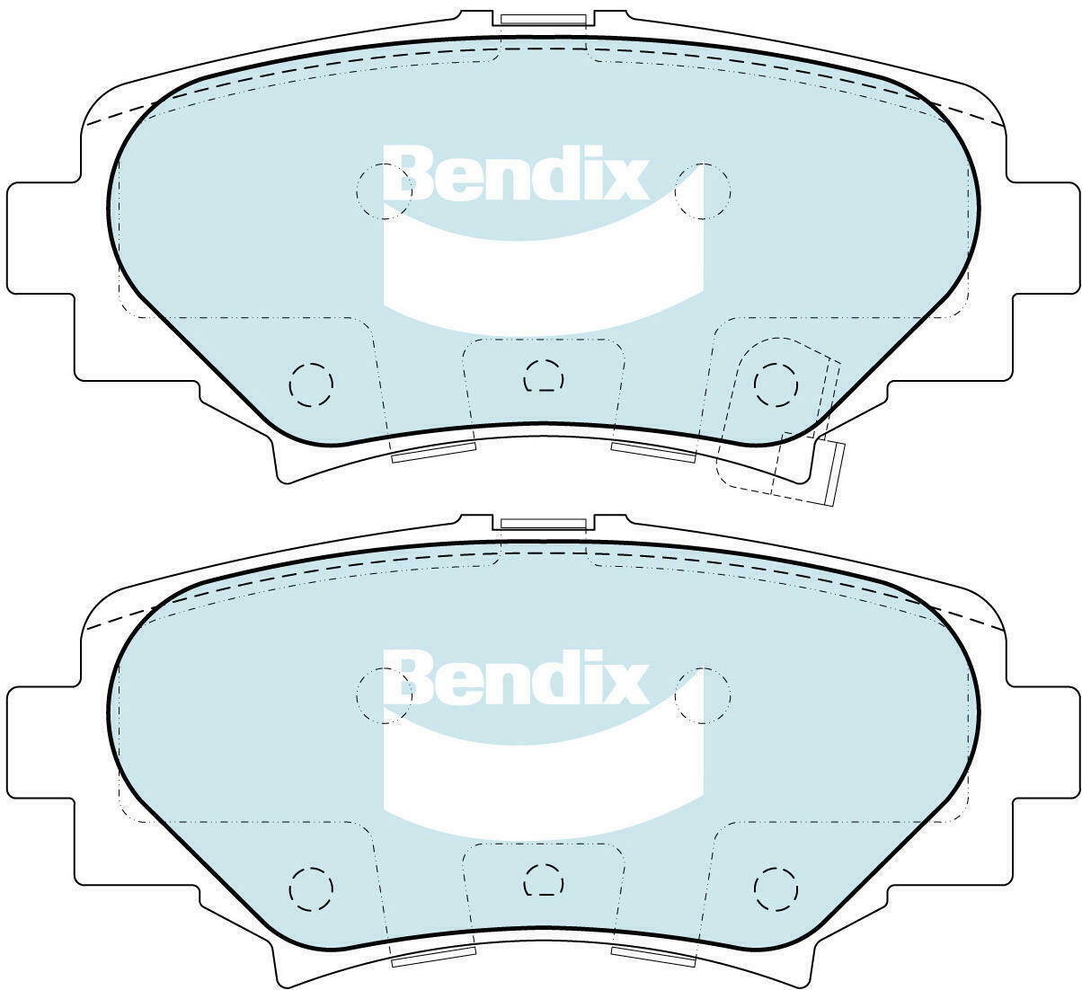 Brake Disc Pad Set  Bendix DB2331 GCT For MAZDA 3 BM BN CX-3 DK FWD