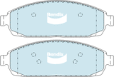 Brake Pads 4WD/SUV Bendix DB23334WD for Jeep Commander XK XH SUV V8 4x4 4.7LTP EVA
