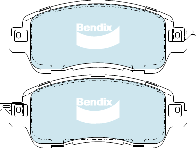 Brake Pads General CT Bendix DB2334GCT for Mazda 2 DL Sedan 1.5 1.5LTP P5Y4 P5Y6