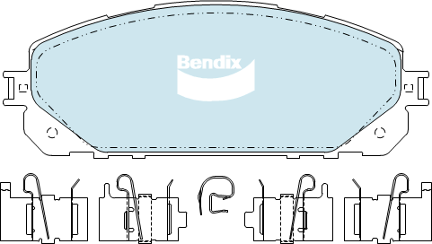Brake Pads 4WD/SUV Bendix DB23374WD for Jeep Cherokee KL SUV 4x4 Limited 2.4LTP ED6