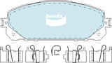 Brake Pads 4WD/SUV Bendix DB23374WD for Jeep Cherokee KL SUV 4x4 Longitude Blackhawk 3.2LTP EHB