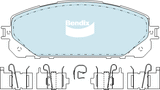 Brake Pads 4WD/SUV Bendix DB23374WD for Jeep Cherokee KL SUV 4x4 Longitude Blackhawk 3.2LTP EHB
