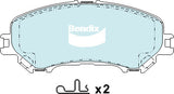 Brake Pads 4WD/SUV Bendix DB23454WD for Nissan X-Trail T32 SUV ALL MODE 4x4-i 2.5LTP QR25DE