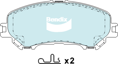 Brake Pads 4WD/SUV Bendix DB23454WD for Nissan X-Trail T32 SUV ALL MODE 4x4-i 2.5LTP QR25DE