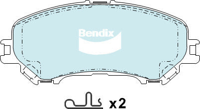 Brake Pads H/Duty Bendix DB2345HD for Nissan X-Trail T32 SUV dCi 1.6LTD T R9M