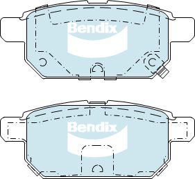 Brake Disc Pad Set  Bendix DB2364 4WD For SUZUKI Baleno EW FW S-Cross JY