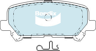 Brake Disc Pad Set  Bendix DB2368 4WD For HONDA Odyssey RC i-VTEC ISUZU MU-X